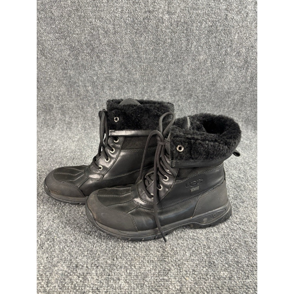 UGG Butte WaterProof Winter Boots Size 6 Black Vibram Soles Hiking Waterproof